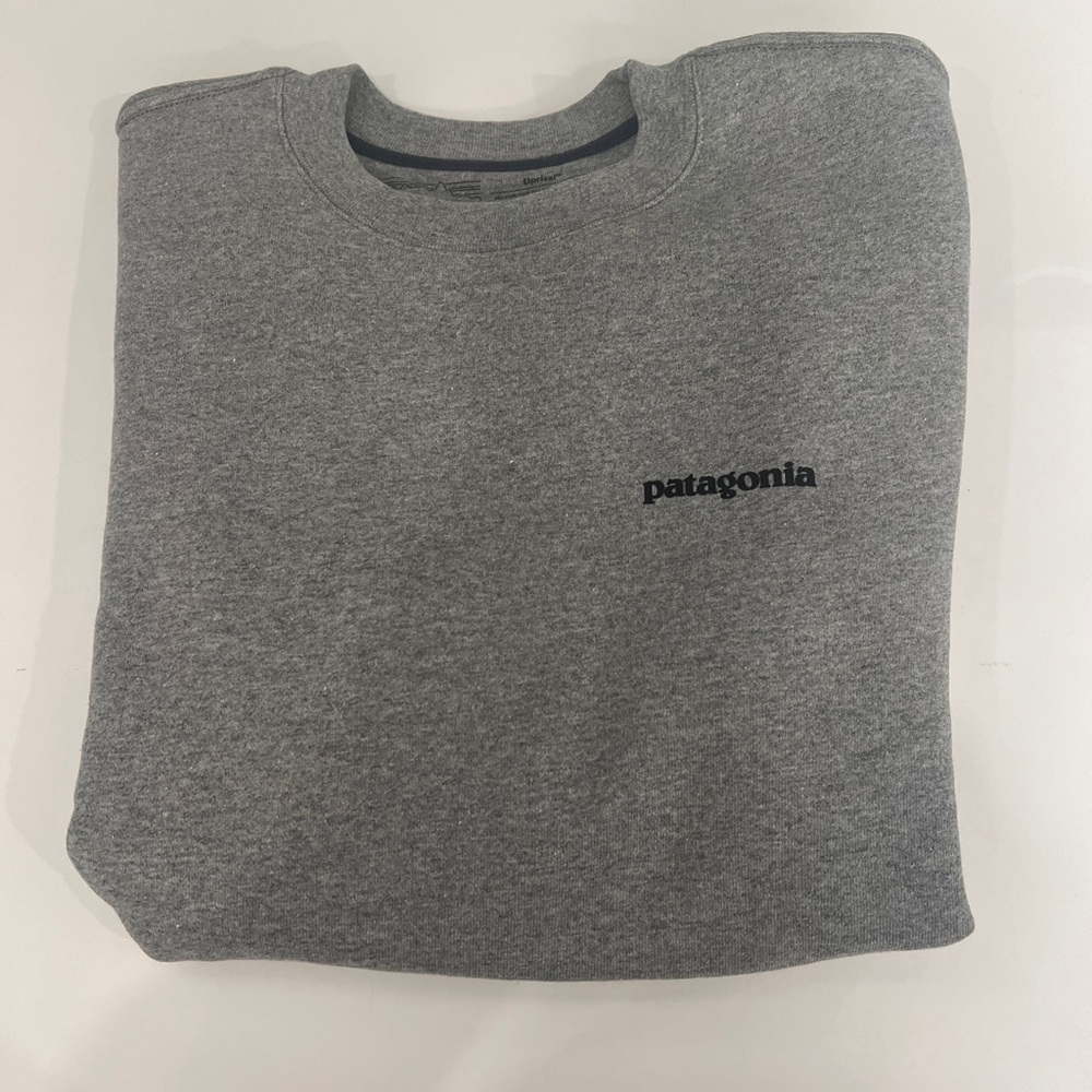 Unisex Patagonia Heather grey crewneck sweatshirt